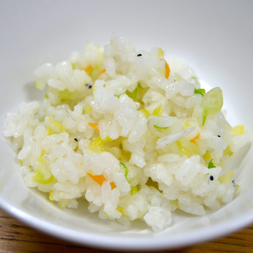 春キャベツとシラスの混ぜご飯