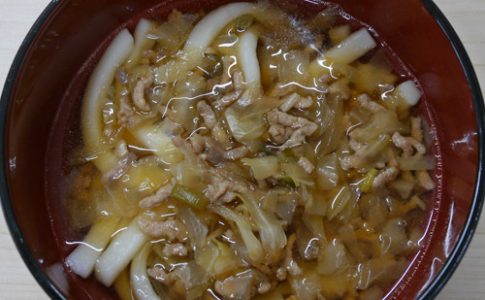 キャベツのカレーうどん風